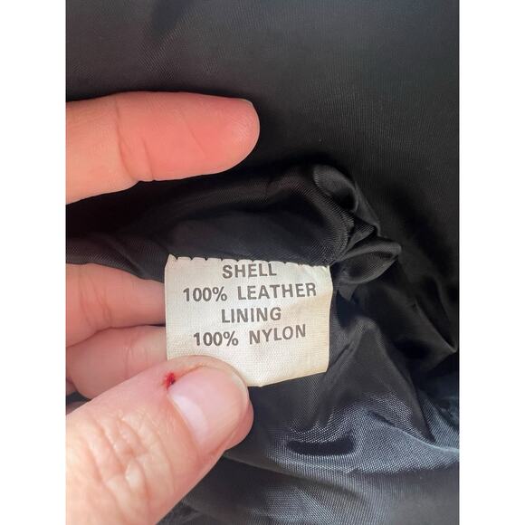 Vintage Women’s Suede Vest Large Black Snap Pockets Rockabilly Goth Western - Picture 5 of 7